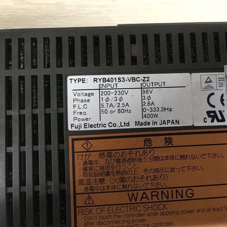 sửa chữa servo Fuji RYB401S3-VBC-Z2